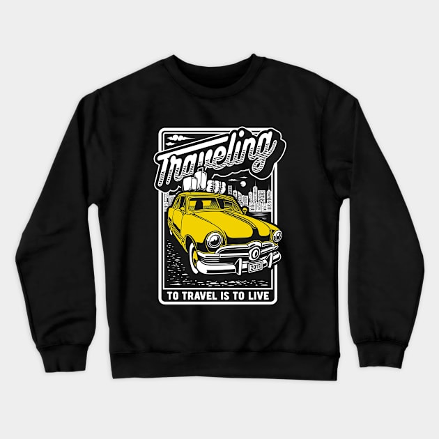 Hudson Hornet "traveling" Crewneck Sweatshirt by Madiaz